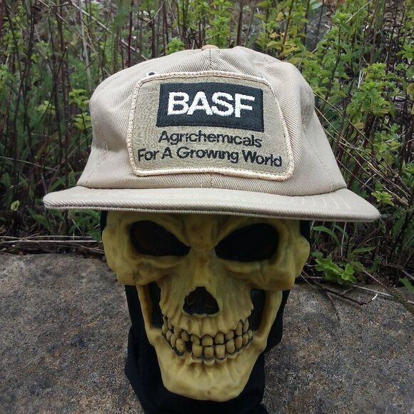 Deadstock Vintage BASF Agrichemicals Snap Back Trucker Hat Cap